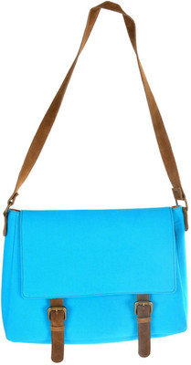 

Mankha Women Evening/Party Blue Canvas Sling Bag