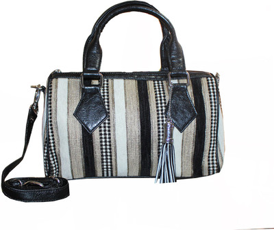 

Aazi Women Casual Black Jute Sling Bag