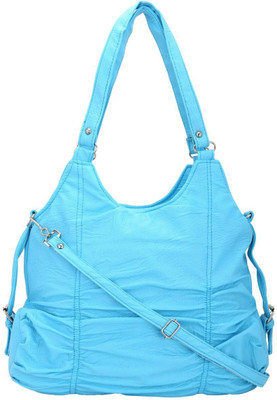 

Giant Roots Women Casual Blue Leatherette Shoulder Bag