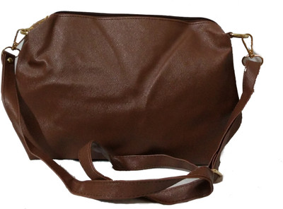 

Craveforit Girls Casual Brown PU Sling Bag