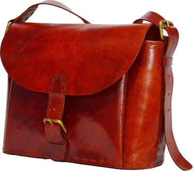 

Craftworld Women Casual Red Leatherette Sling Bag