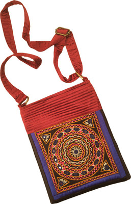 

Minky's Decor Women Casual Multicolor Silk Sling Bag