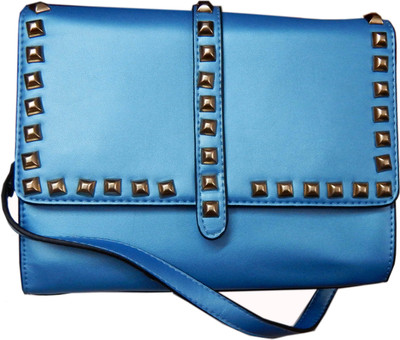

Navaksha Women Blue PU Sling Bag