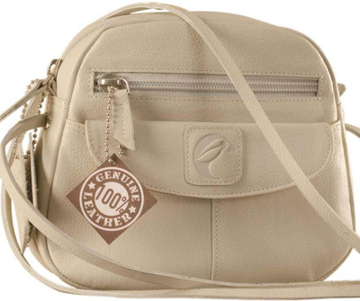 

eZeeBags Women Casual Grey Genuine Leather Sling Bag