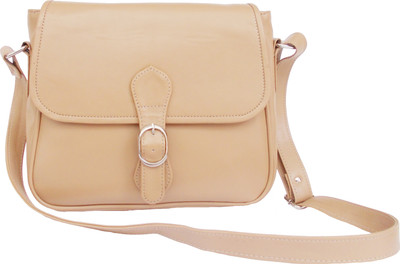 

Feliza Women Casual Beige Rexine Sling Bag