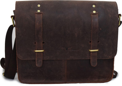 

Urban Forest Men Casual Brown Genuine Leather Sling Bag