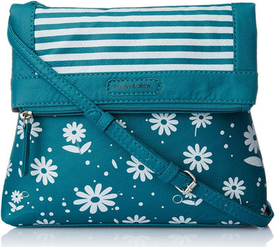 

Donna & Drew Women Casual Green PU Sling Bag