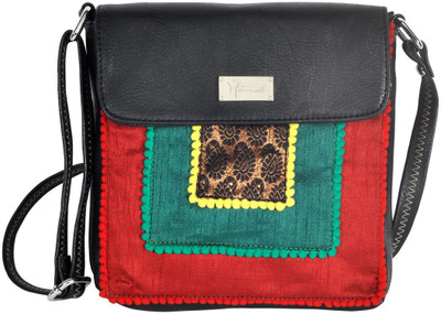 

Hawai Women Casual Black PU Sling Bag