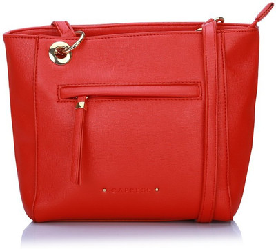

Caprese Women Casual Red Leatherette Sling Bag