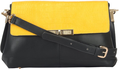 

Home Union Women Casual Yellow PU Sling Bag
