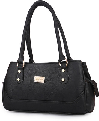 TR Fashion Girls Casual Black Genuine Leather Shoulder Bag