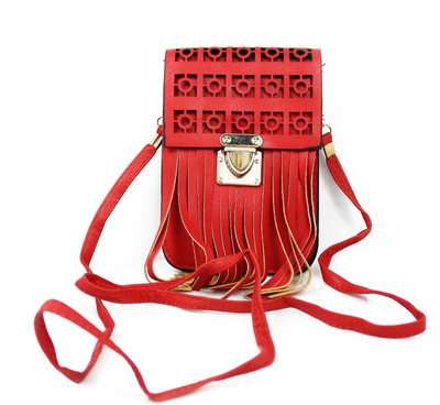 

Hydes Girls Casual Red Leatherette Sling Bag