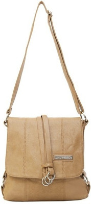 

Lino Perros Women Casual Beige PU Sling Bag