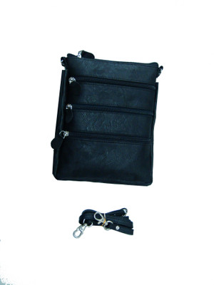

Essart Women Casual Black PU Sling Bag