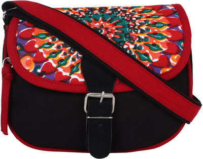 

Anekaant Women Casual Multicolor Canvas Sling Bag