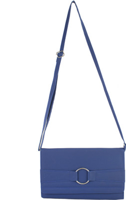 

Raas Women Formal Blue PU Sling Bag