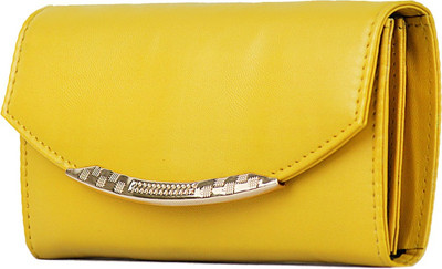 

AFRE Women Casual Yellow PU Clutch