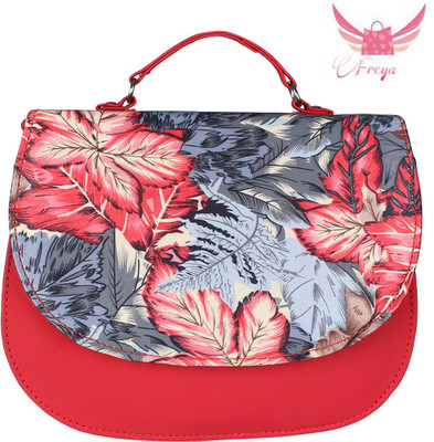 

Freya Girls Casual Red PU, Leatherette Sling Bag