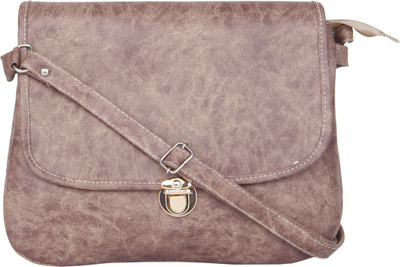 

Voaka Girls Casual Khaki Leatherette Sling Bag