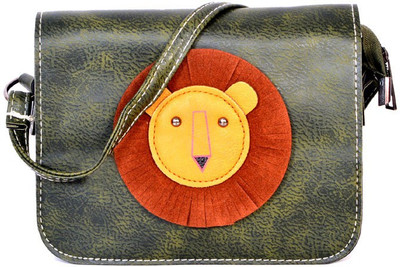 

Frosty Fashion Women Casual Green PU Sling Bag