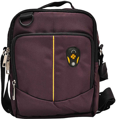 

Hawai Men Casual Purple Polyester Sling Bag