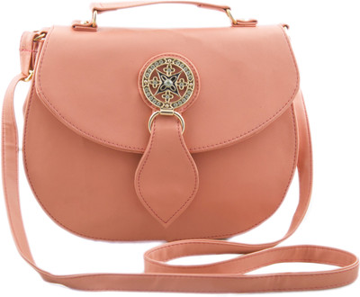 

Voaka Women Casual Orange PU Sling Bag