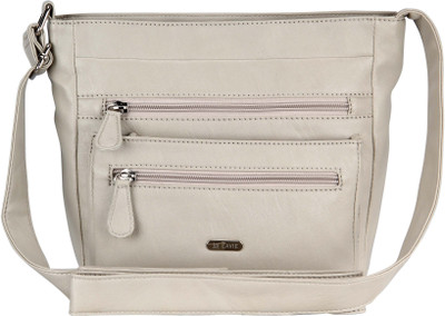 

Lavie Women Casual Grey Leatherette Sling Bag