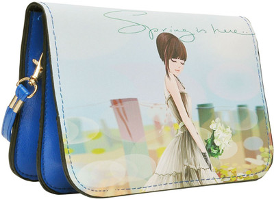 

Hawai Women Casual Blue, Green PU Sling Bag