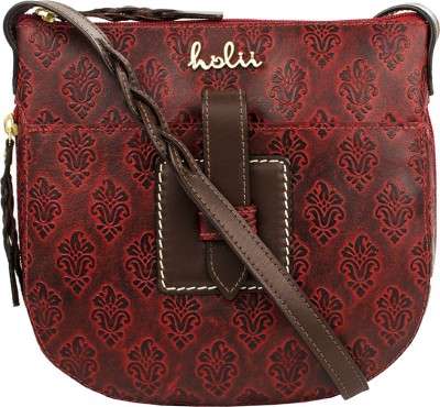 

Holii Women Casual Red Genuine Leather Sling Bag