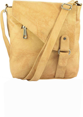 

Raju purse collection Girls Casual Beige PU Sling Bag
