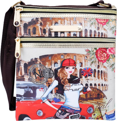 

Super Drool Women Casual Multicolor PU Sling Bag