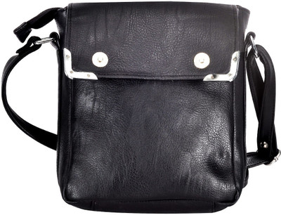 

Hawai Women Casual Black PU Sling Bag