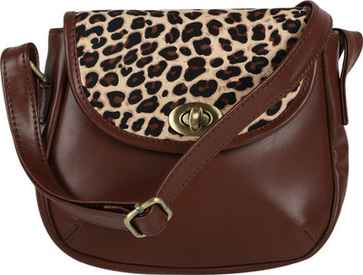 

Berrypeckers Women Casual Beige, Brown PU Sling Bag