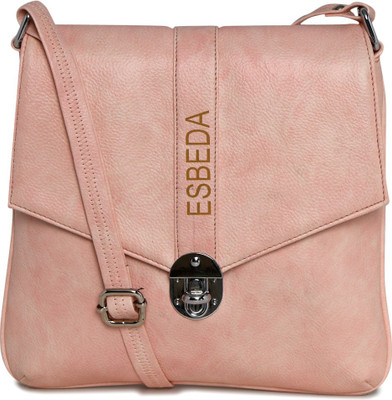 

Esbeda Women Casual Pink PU Sling Bag