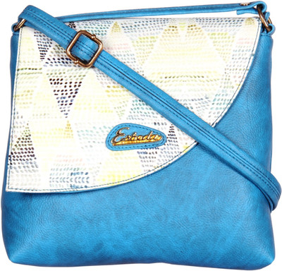 

Esbeda Women Casual Blue PU Sling Bag