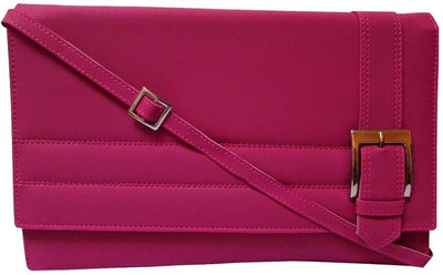 

MTE Women Casual Pink PU Sling Bag