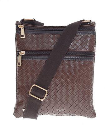 

Lino Perros Women Casual Brown PU Sling Bag