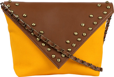 

Kanvas Katha Women Casual Yellow Canvas Sling Bag