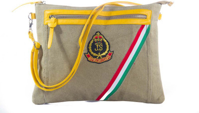 

Via Harp Women Casual Khaki Canvas Shoulder Bag