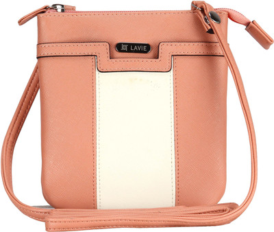 

Lavie Women Casual Pink Leatherette Sling Bag