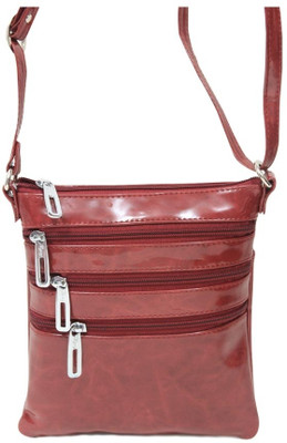 

Miss Sunshine Women Casual Red PU Sling Bag