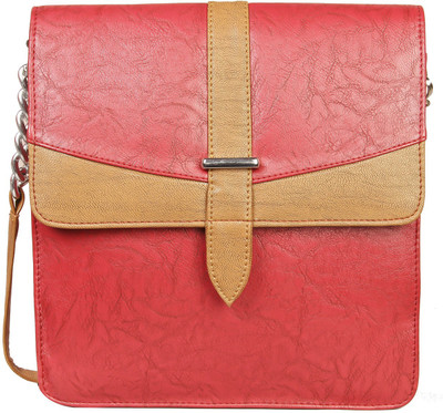 

Louise Belgium Women Casual Red Leatherette Sling Bag