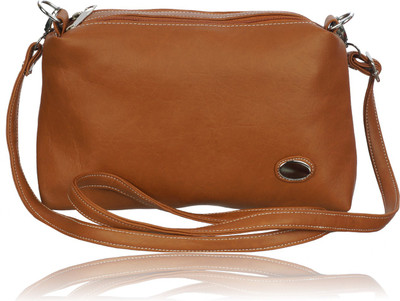 

Belladona Girls Casual Tan Leatherette Sling Bag