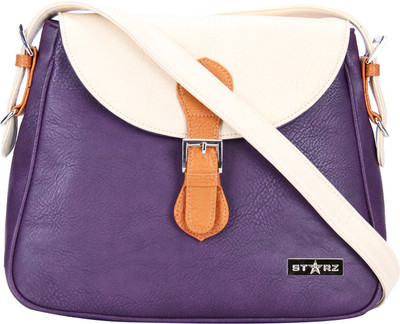 

Starz Women Casual Blue, White, Brown PU Sling Bag, Blue;brown;white