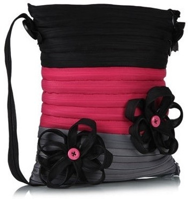 

Use Me Women Casual Grey, Black, Pink Polyester Sling Bag, Black;grey;pink