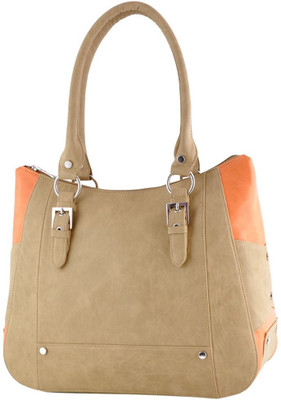 

Lychee Bags Women Casual Beige PU Shoulder Bag