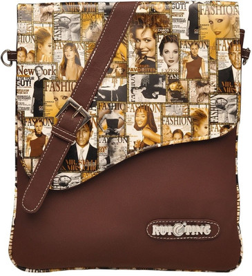 

Hawai Women Casual Brown PU Sling Bag