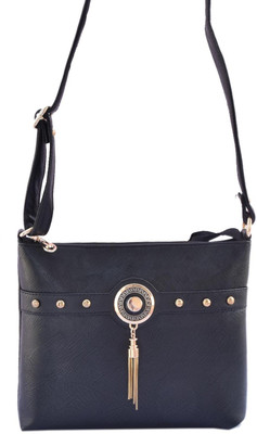 

kézitáska Girls Casual Black PU Sling Bag
