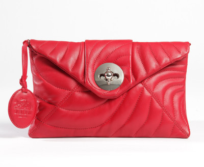 J.B Bali New York Girls Red Genuine Leather Sling Bag