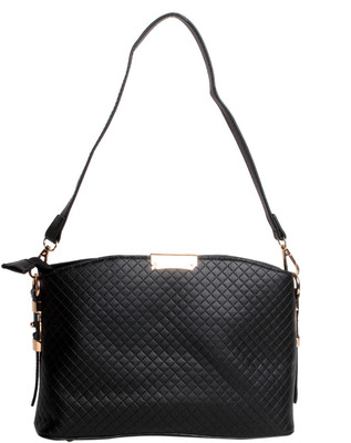 

Reedra Women Casual Black PU Sling Bag